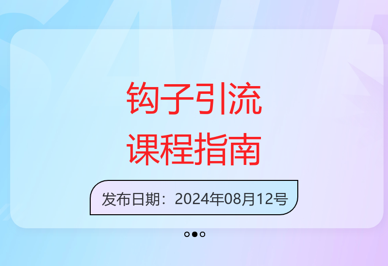 2025钩子引流实战课：精准定位+标签优化+播放提升24节全解析