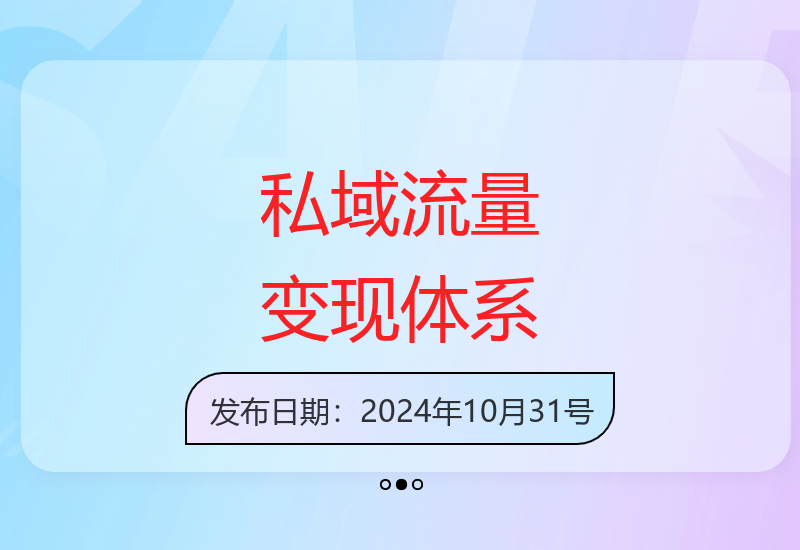 全平台流量枯竭时代：视频号公众号朋友圈私域变现全攻略-小肥鱼网创-十年互联网创业实战派 | 专注精准流量获取与转化