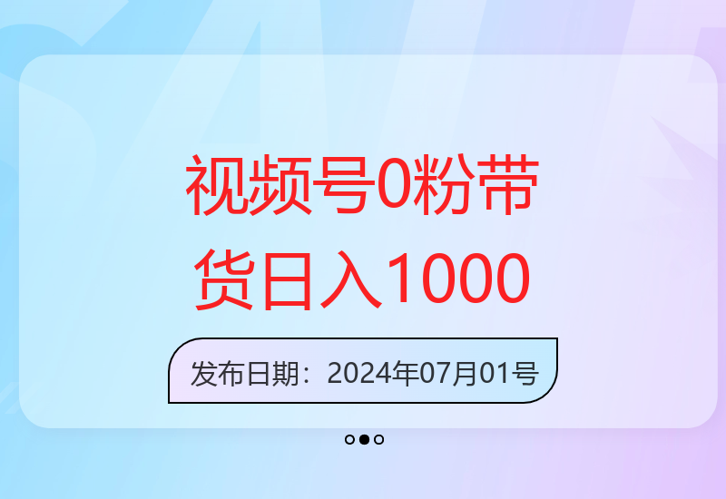 0基础视频号带货实操指南，新手也能快速见效提升收益-小肥鱼网创-十年互联网创业实战派 | 专注精准流量获取与转化