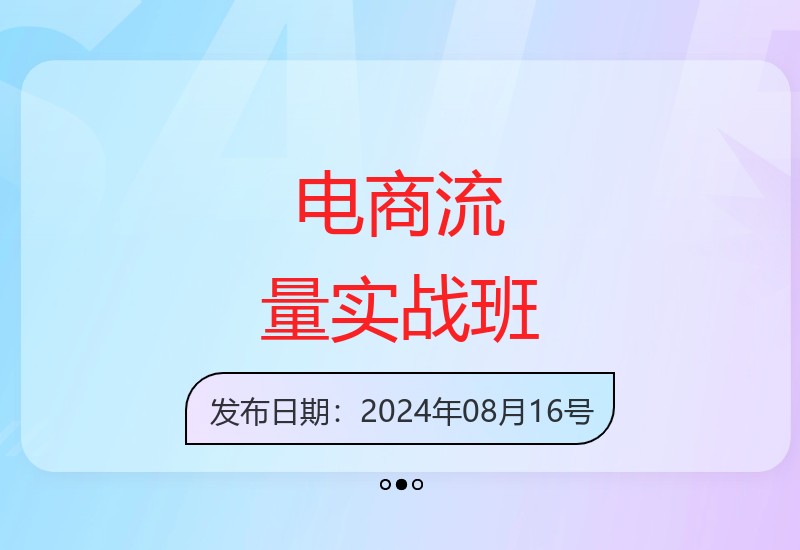 2024电商流量进阶课：无界红利解析与精准盈利策略提升-小肥鱼网创-十年互联网创业实战派 | 专注精准流量获取与转化