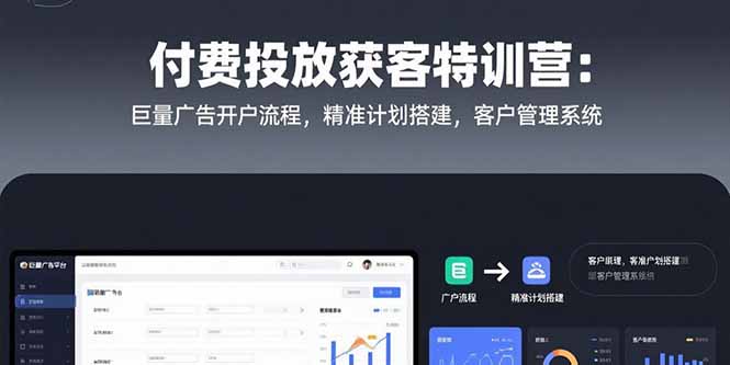 掌握巨量广告获客技巧：开户至客户管理的全流程实操指南