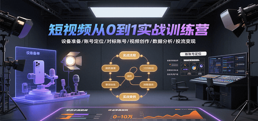 全面掌握短视频创作与运营：抖音实战训练营全方位指南