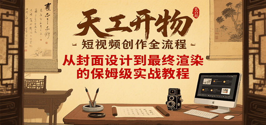 Blender短视频制作全流程详解：从零开始打造古建筑科普动画的完整指南