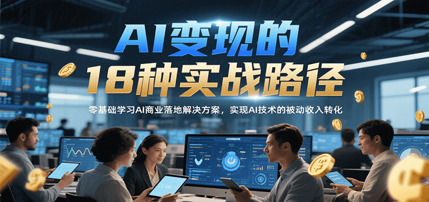 掌握AI商业化路径，实现技术到财富的转变策略-小肥鱼网创-十年互联网创业实战派 | 专注精准流量获取与转化
