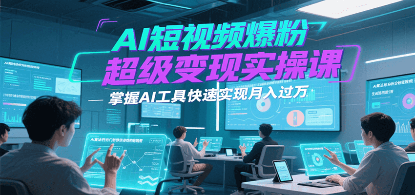零基础玩转AI数字人短视频制作，30天打造高转化个人IP实战指南-小肥鱼网创-十年互联网创业实战派 | 专注精准流量获取与转化