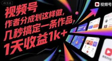 视频号创作者分成计划实操指南：高效创作技巧与收益提升全解析-小肥鱼网创-十年互联网创业实战派 | 专注精准流量获取与转化