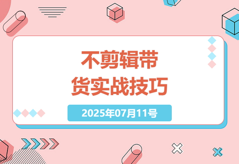 抖音带货新玩法：不用剪辑也能轻松赚佣金的短视频实操指南-小肥鱼网创-十年互联网创业实战派 | 专注精准流量获取与转化