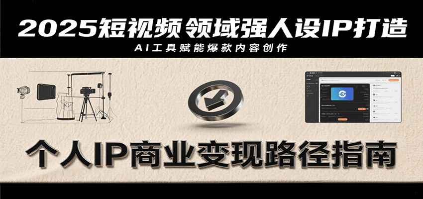 2025年短视频领域个人IP打造全攻略：结合AI工具和爆款案例，实现商业变现的秘诀