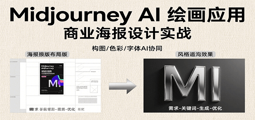 Midjourney AI绘画应用全攻略：从零基础到精通，掌握关键词指令解析与实战技巧