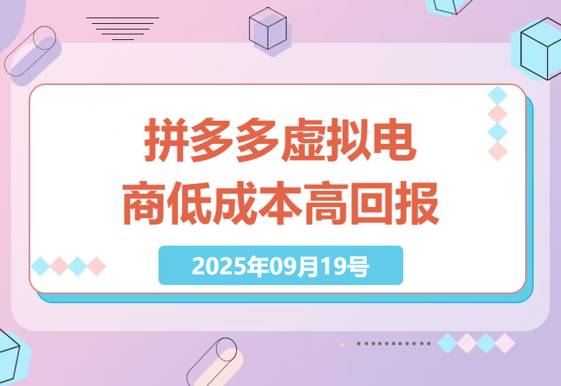 深入解析拼多多虚拟电商模式：低成本高回报，单人即可实现月入3W+的运营秘诀-小肥鱼网创-十年互联网创业实战派 | 专注精准流量获取与转化