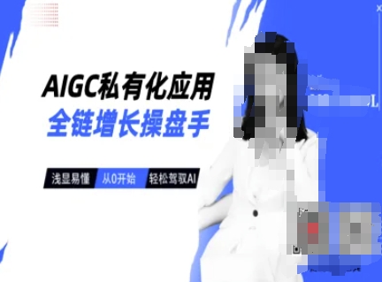 AIGC私有化应用全链增长操盘手，浅显易懂，从0开始轻松，驾驭AI-小肥鱼网创-十年互联网创业实战派 | 专注精准流量获取与转化