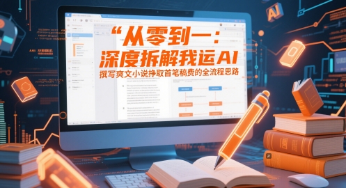 从零到一：深度拆解我运用AI撰写爽文小说挣取首笔稿费的全流程思路-小肥鱼网创-十年互联网创业实战派 | 专注精准流量获取与转化