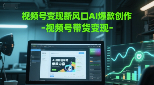 视频号变现新风口AI爆款创作-视频号带货变现-小肥鱼网创-十年互联网创业实战派 | 专注精准流量获取与转化