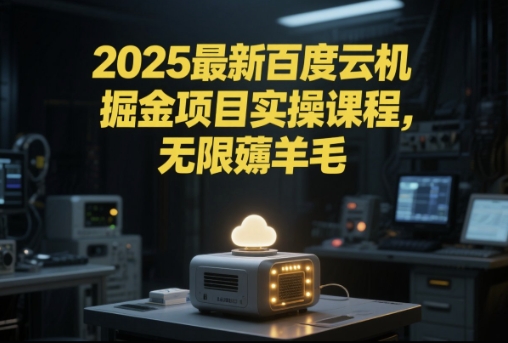 2025最新百度云机掘金项目实操课程单窗口保底5-10元月收益单窗口150+【揭秘】-小肥鱼网创-十年互联网创业实战派 | 专注精准流量获取与转化