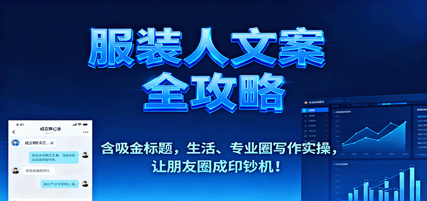 服装行业文案提升与流量转化，打造个人IP实现翻倍收益