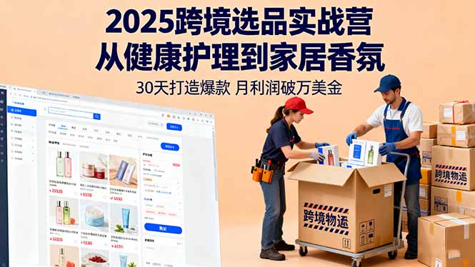 2025年跨境电商爆款选品策略，健康护理至家居香氛，月利润突破万美金秘籍