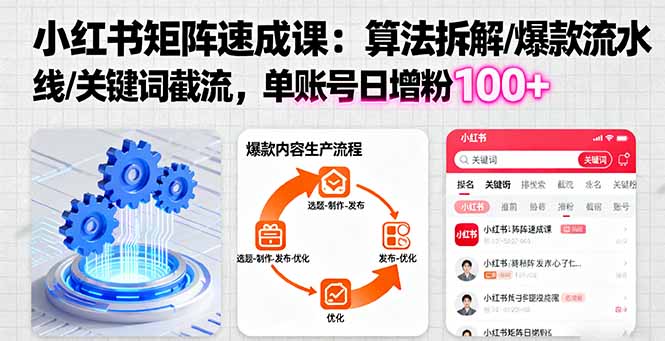 小红书引流秘籍：10天突破流量瓶颈，打造爆款笔记日增粉100+的实战技巧
