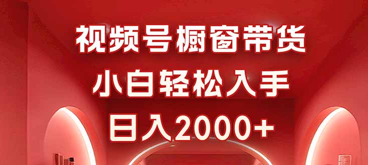 视频号橱窗带货新手入门攻略，每日收入2000元不是梦