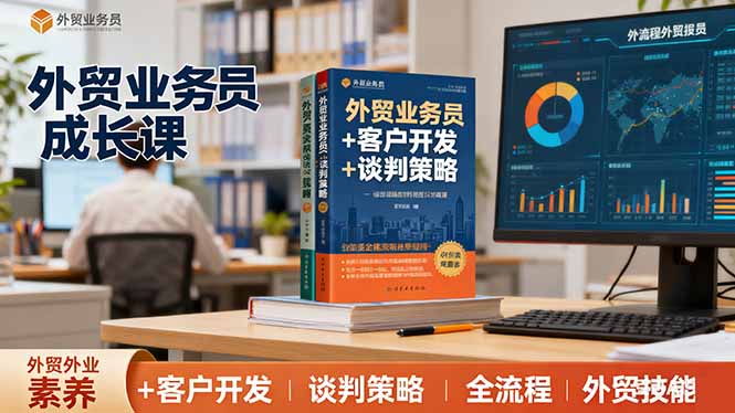 外贸精英必修课：职业素养提升，客户开发技巧与谈判策略全掌握，月增20+客户
