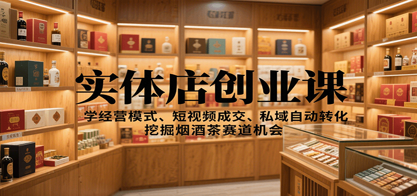 实体店创业突破：掌握经营技巧，短视频营销，私域流量转化秘诀