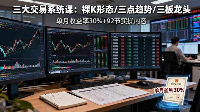 交易技能提升必备：裸K形态分析与三点趋势战法实操指南，掌握三板体系快速提升收益率