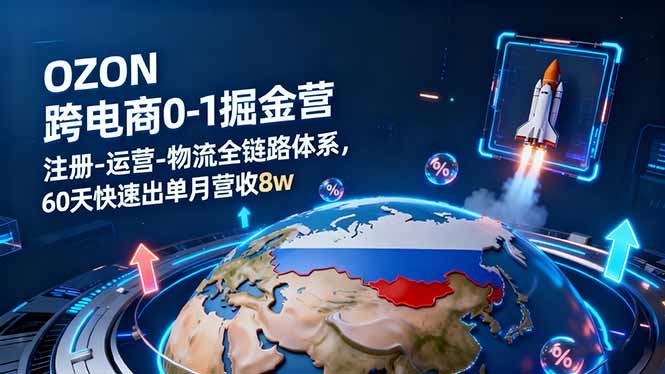 跨境电商新手如何通过OZON平台快速盈利？实战教学助你月入8万