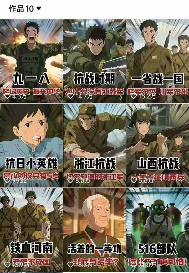 动漫历史短视频全流程指南，从文案到剪辑，实现高收益快速起号