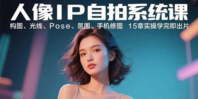 零基础学人像摄影：构图到修图全攻略，快速上手拍出大片质感