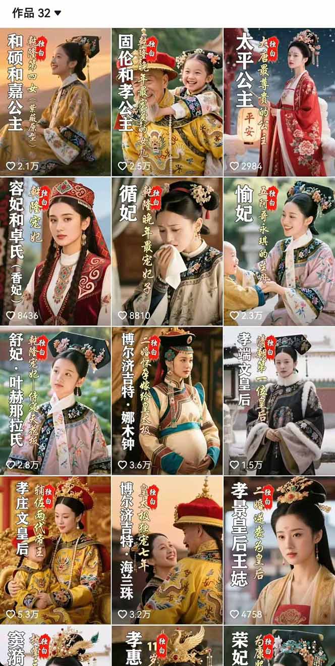 历史女性IP短视频创作全流程，3个月增粉22万，月入3万秘籍
