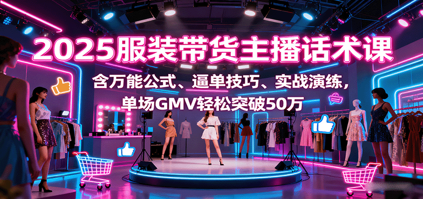 2025直播电商服装销售转化技巧，实现GMV超50万实战攻略