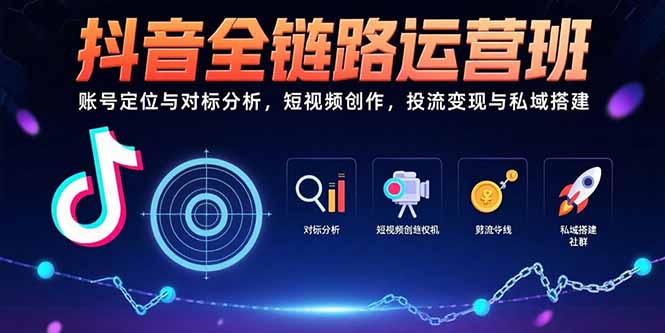 抖音运营全攻略：从账号定位到私域变现的实战指南