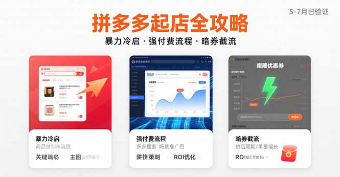 拼多多高利润运营实战技巧，强付费流量获取与暗券策略深度解析