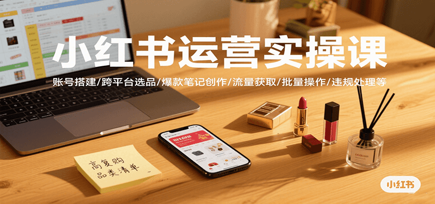 小红书运营实操全攻略：从账号搭建到流量变现的实战技巧