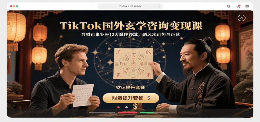 揭秘TikTok玄学咨询变现秘籍：12大命理领域助力跨境运营成功