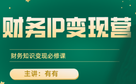 财务知识如何高效变现？有有老师带你掌握IP打造秘诀