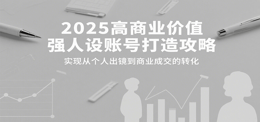 打造高价值人设账号，实现短视频商业变现的完整路径解析