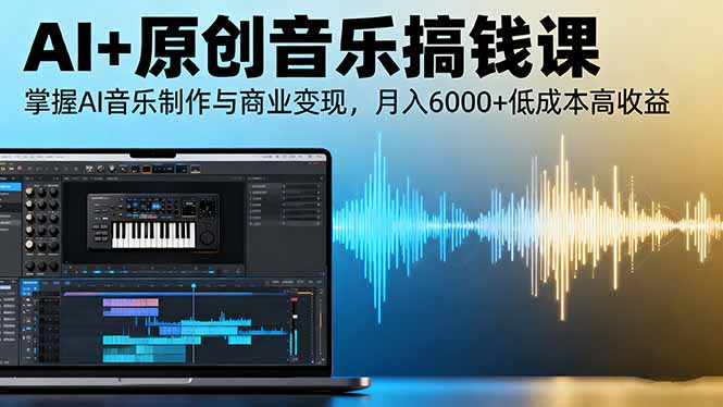 AI音乐创作与变现秘籍：在家轻松月入6000+，低成本高收益