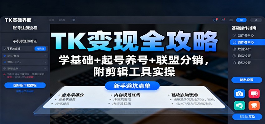 2025年最新TK变现指南：小白如何抓住短视频流量红利