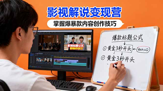 影视解说全攻略：实战案例剖析，开启你的盈利之路
