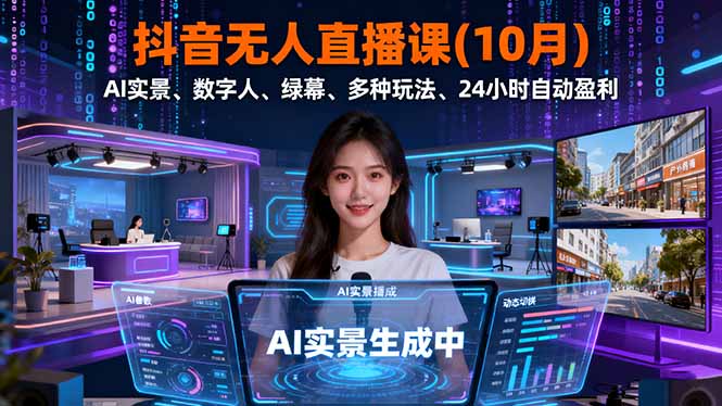 抖音无人直播课实战指南：从小白到高手的全方位玩法解析