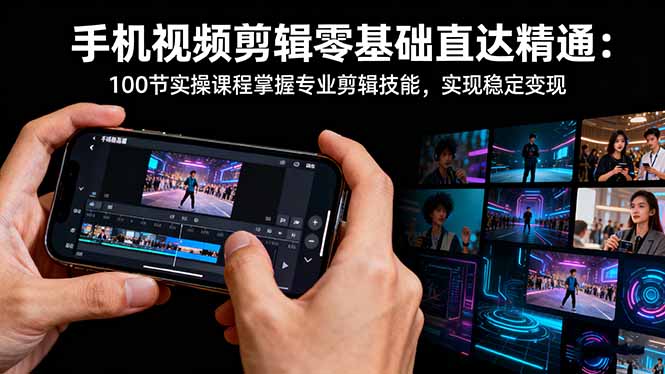 手机视频剪辑零基础学多久能精通 实操课程覆盖专业剪辑技巧