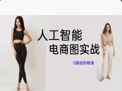 人工智能SD电商图实战，ai绘图0基础到精通-小肥鱼网创-十年互联网创业实战派 | 专注精准流量获取与转化