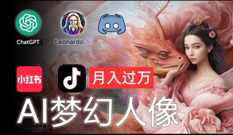AI摄影梦幻人像：零基础也能月入过万的秘密【揭秘】-小肥鱼网创-十年互联网创业实战派 | 专注精准流量获取与转化