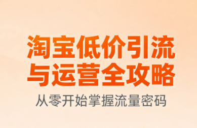 2025年淘宝运营全攻略：低价引流策略与优化技巧，助力商家快速提升业绩