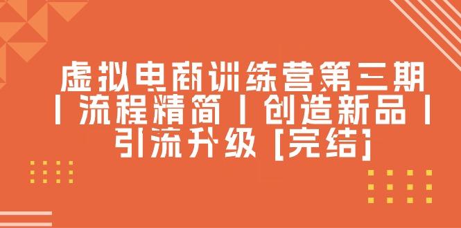 虚拟电商训练营第三期丨流程精简丨创造新品丨引流升级 [完结]-小肥鱼网创-十年互联网创业实战派 | 专注精准流量获取与转化