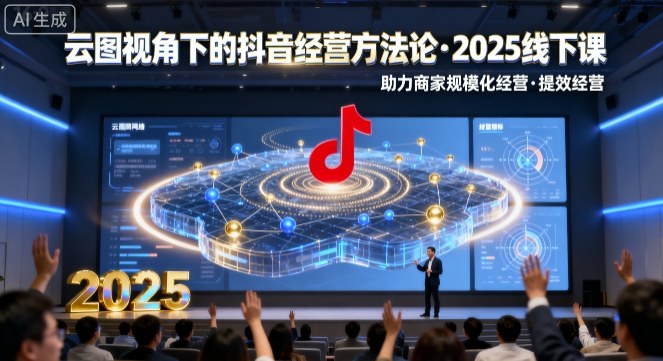 深度解析云图视角下的抖音经营方法论：2025线下课程，打造规模化经营提效指南-小肥鱼网创-十年互联网创业实战派 | 专注精准流量获取与转化
