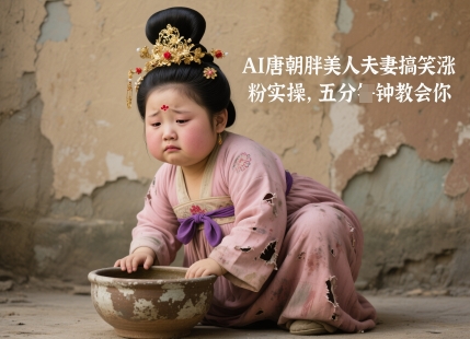 AI唐朝胖美人夫妻搞笑涨粉实操，五分钟教会你-小肥鱼网创-十年互联网创业实战派 | 专注精准流量获取与转化