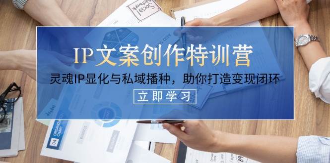 IP文案创作特训营，灵魂IP显化与私域播种，助你打造变现闭环(14节课)-小肥鱼网创-十年互联网创业实战派 | 专注精准流量获取与转化