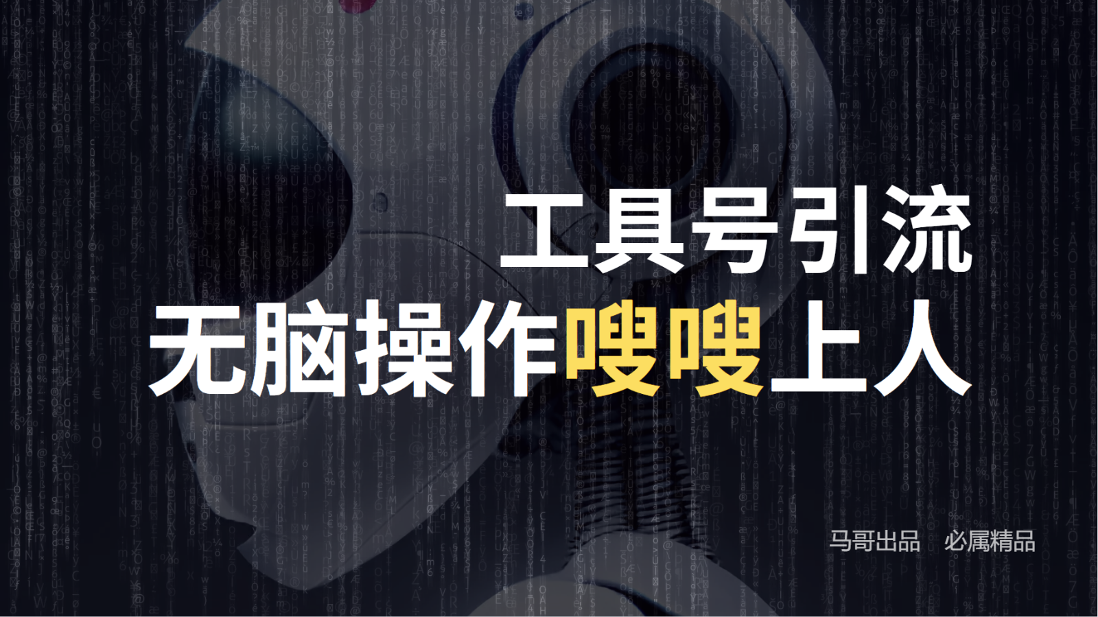 工具号高效引流法，嗖嗖上人，日引1000+，直接搬运，无脑操作-小肥鱼网创-十年互联网创业实战派 | 专注精准流量获取与转化