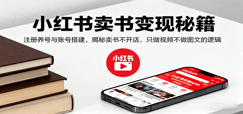 2025年小红书卖书赚钱实操：用AI做无货源视频带货，0粉丝也能月入过万的底层逻辑